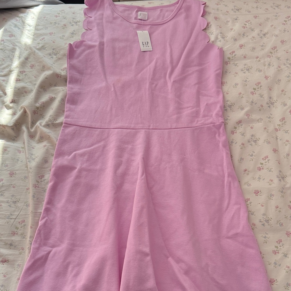 GAP Light Pink Scalloped Kids Dress